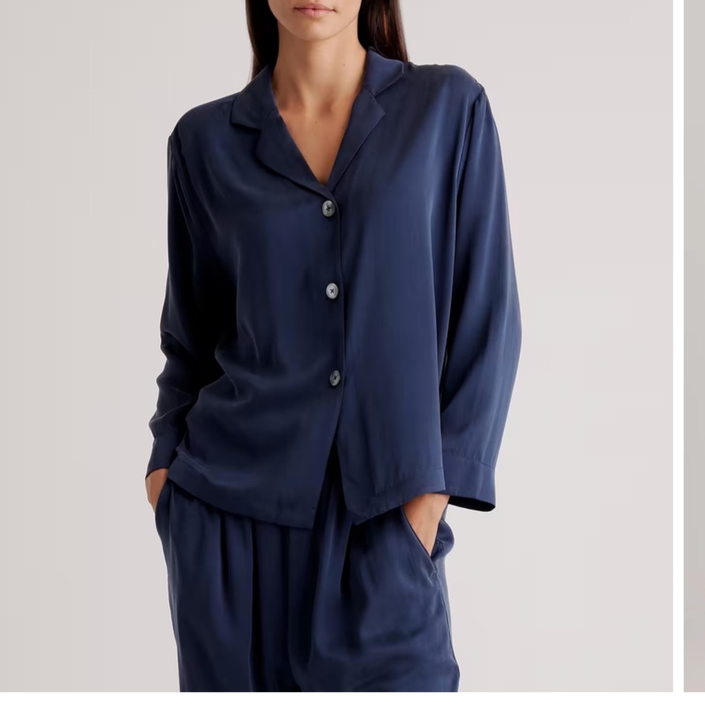 Quince Washable Silk Pajamas - long sleeve and pants